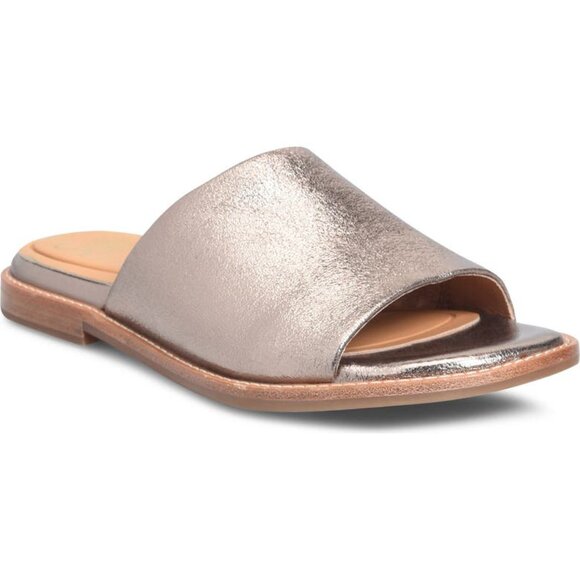 NEW SOFFT Leather Noble Comfort Slide Sandals bronze 254 3M7 - Picture 3 of 9